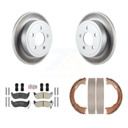 Kit de chaussures de stationnement pour Jeep Liberty T, Rotors à revêtement de disque arrière, plaquettes semi-métalliques