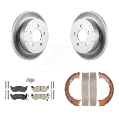 Kit de chaussures de stationnement pour Jeep Liberty T, Rotors à revêtement de disque arrière, plaquettes semi-métalliques