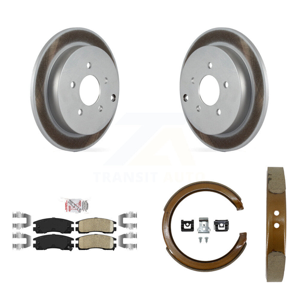 Kit de patins en céramique et de chaussures de stationnement pour Rotors à revêtement de disque arrière, pour Buick Rendezvous