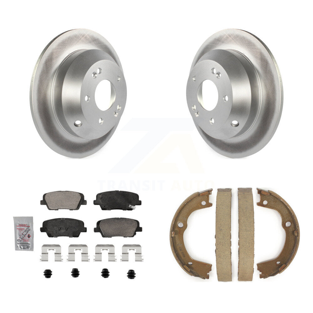 Kit de chaussures de stationnement avec Rotors recouverts de disque arrière, tampons en céramique, pour Hyundai Santa Fe Kia