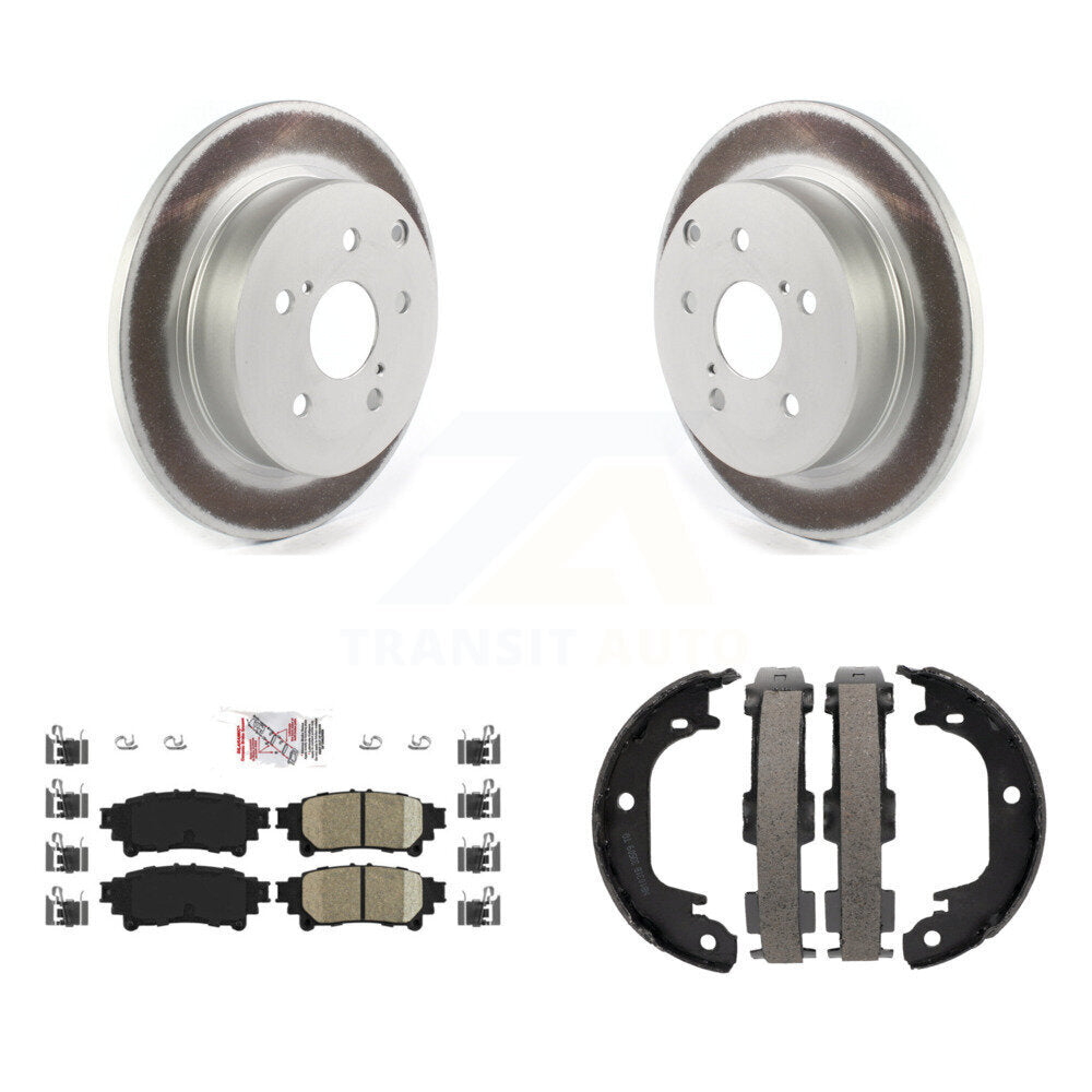 Kit de chaussures de stationnement, Rotors recouverts de disque arrière, tampons en céramique, pour Toyota Prius V Mirai