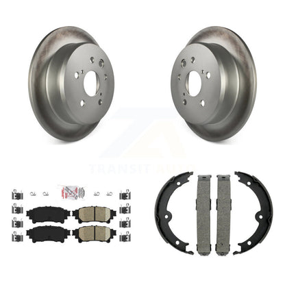 Kit de plaquettes en céramique et de patins de frein de stationnement pour Rotors arrière, avec revêtement de disque, pour Lexus IS25