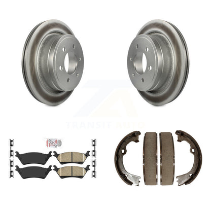 Kit de plaquettes en céramique et de patins de frein de stationnement, Rotors recouverts de disques arrière, pour Ford F-150