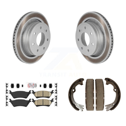 Kit de plaquettes en céramique et de patins de frein de stationnement, Rotors recouverts de disques arrière, pour Ford F-150