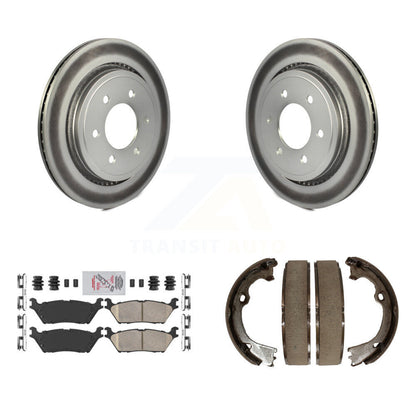Kit de plaquettes en céramique et de patins de frein de stationnement, Rotors recouverts de disques arrière, pour Ford F-150