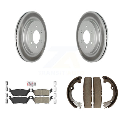 Kit de plaquettes en céramique et de patins de frein de stationnement, Rotors recouverts de disques arrière, pour Ford F-150