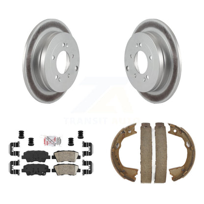 Kit de plaquettes en céramique et de patins de frein de stationnement, Rotors à revêtement de disque arrière pour Hyundai Azer