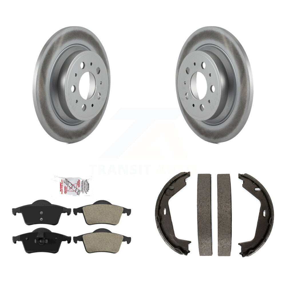 Kit de chaussures de stationnement avec disques semi-métalliques, Rotors recouverts de disques arrière, pour Volvo XC70 S80