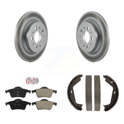 Kit de chaussures de stationnement avec disques semi-métalliques, Rotors recouverts de disques arrière, pour Volvo XC70 S80