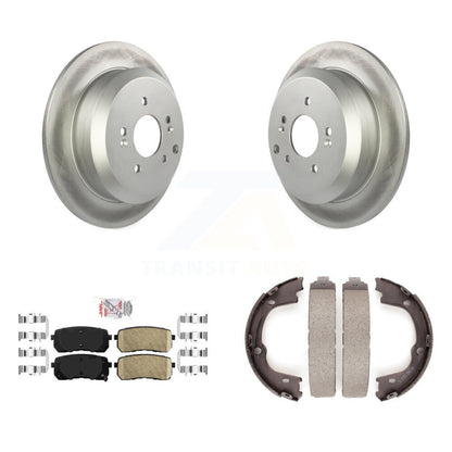Kit de plaquettes en céramique et de chaussures de stationnement, Rotors recouverts de disques arrière, pour Hyundai Veracruz