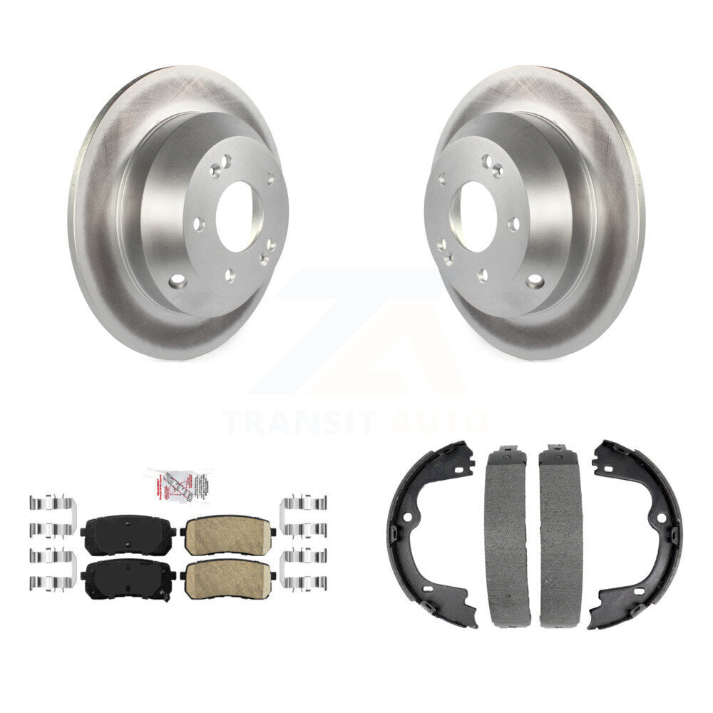 Kit de plaquettes en céramique et de patins de frein de stationnement pour Rotors arrière, avec revêtement de disque, pour Kia Sedona