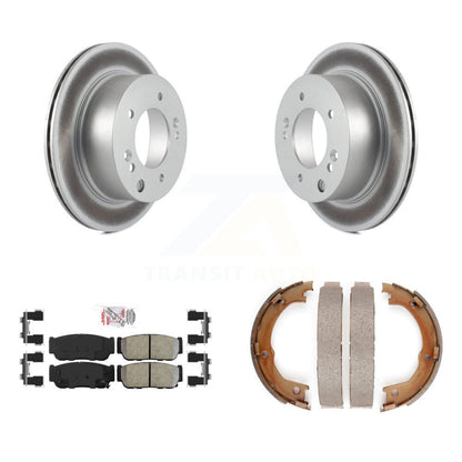 Kit de plaquettes semi-métalliques et de chaussures de stationnement, Rotors recouverts de disques arrière, pour Kia Sorent