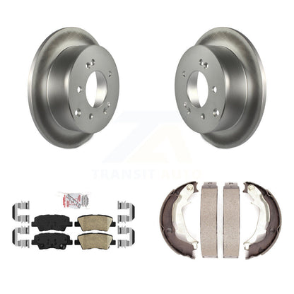 Kit de plaquettes en céramique et de chaussures de stationnement pour Rotors arrière avec revêtement de disque, pour Kia Soul 2010 – 2013
