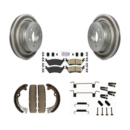 Rotors recouverts de disque arrière, patins en céramique, chaussures de stationnement et Kit de matériel pour Ford F-15