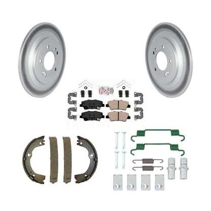 Kit de quincaillerie pour chaussures de stationnement, Rotors recouverts de disque arrière, tampons en céramique, pour Kia Sportag
