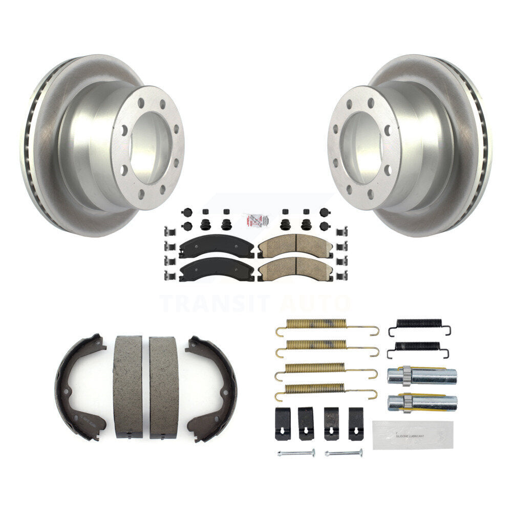 Kit de chaussures de stationnement et de quincaillerie pour Chevrolet, Rotors recouverts de disque arrière, tampons en céramique