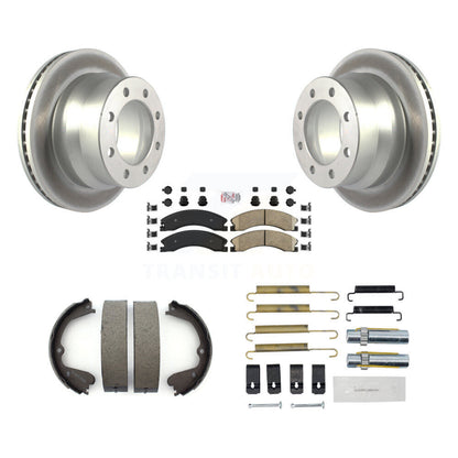 Kit de chaussures de stationnement et de quincaillerie pour Chevrolet, Rotors recouverts de disque arrière, tampons en céramique