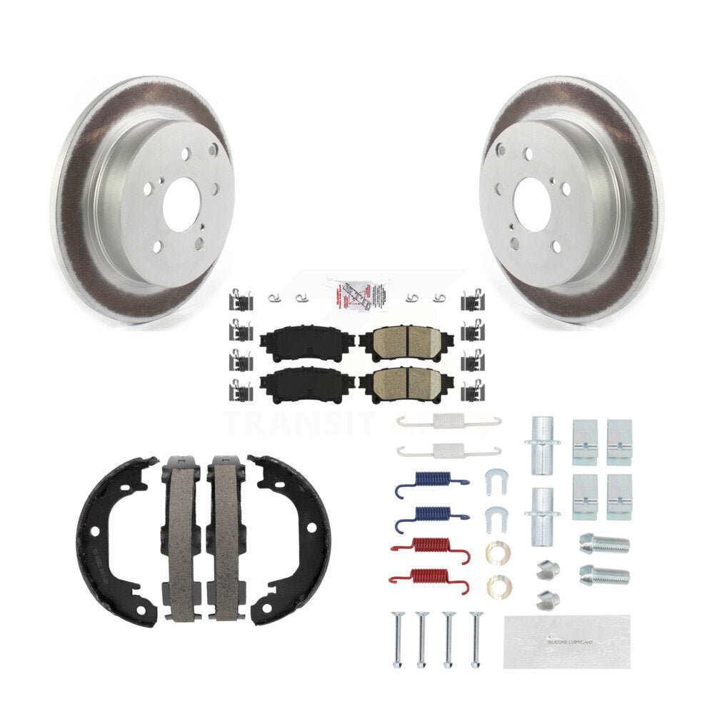 Kit de quincaillerie pour chaussures de stationnement, Rotors recouverts de disques arrière, tampons en céramique, pour Toyota Priu