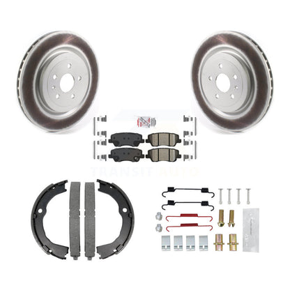 Kit de quincaillerie pour chaussures de stationnement, Rotors recouverts de disques arrière, tampons en céramique, pour Cadillac CT