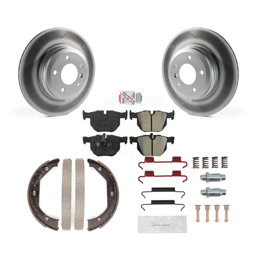 Kit de quincaillerie pour chaussures de stationnement, Rotors à revêtement de disque arrière, plaquettes semi-métalliques, pour BMW X