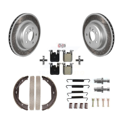 Kit de quincaillerie pour chaussures de stationnement, Rotors à revêtement de disque arrière, plaquettes semi-métalliques, pour BMW G