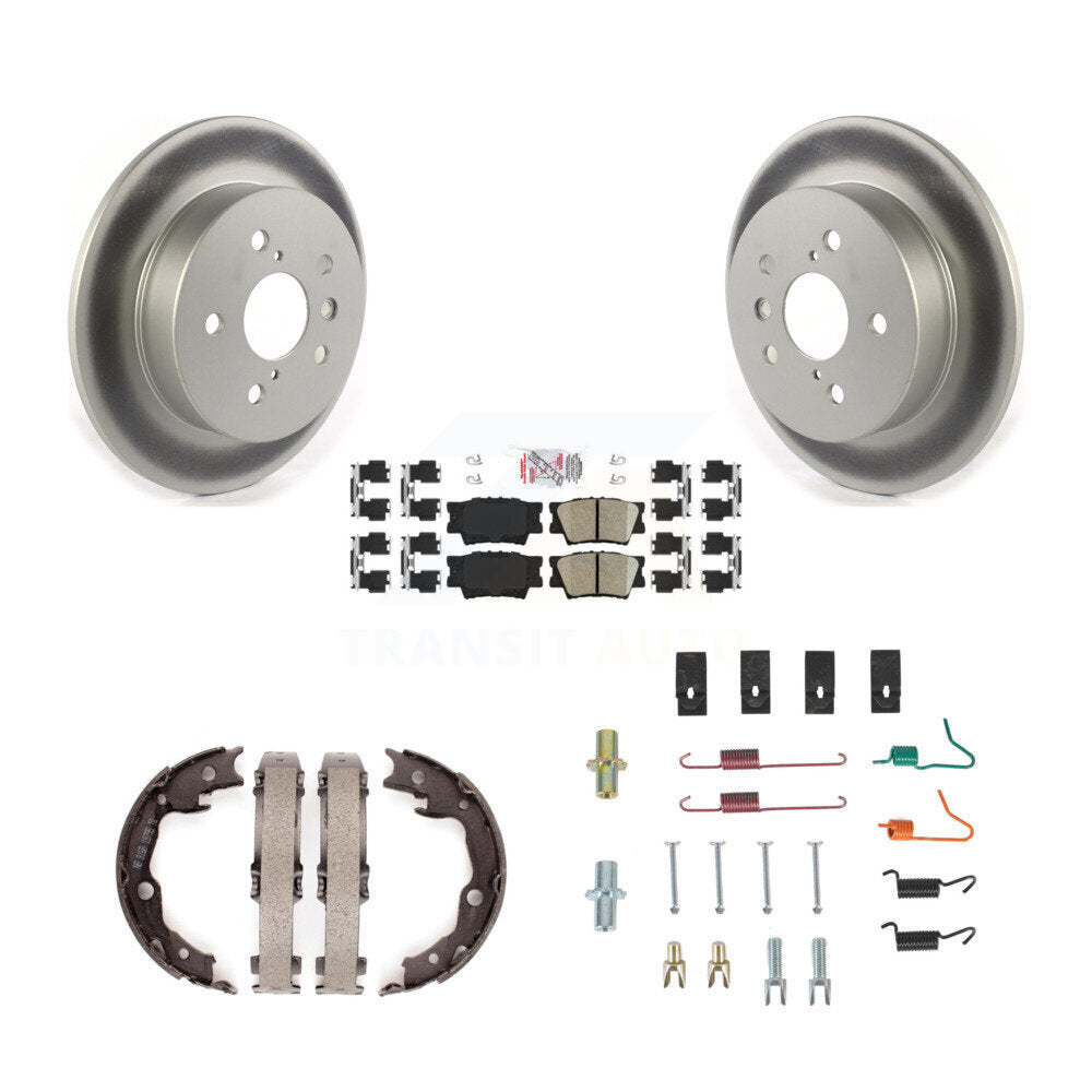 Kit de quincaillerie pour chaussures de stationnement, Rotors recouverts de disque arrière, tampons en céramique, pour Toyota Camr