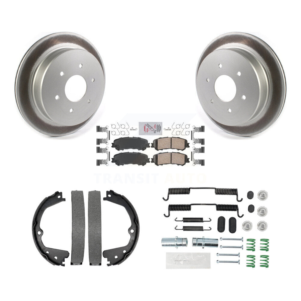 Kit de quincaillerie pour chaussures de stationnement, Rotors recouverts de disque arrière, tampons en céramique, pour Nissan TITA