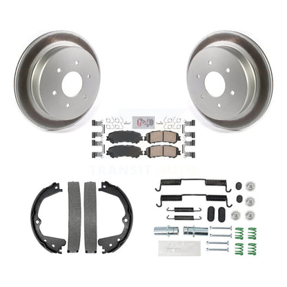Kit de quincaillerie pour chaussures de stationnement, Rotors recouverts de disque arrière, tampons en céramique, pour Nissan TITA