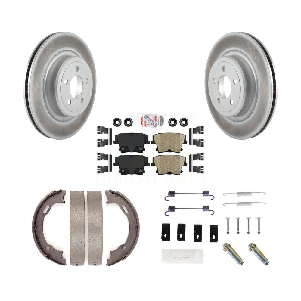 Kit de quincaillerie pour chaussures de stationnement, Rotors recouverts de disques arrière, tampons en céramique, pour Dodge Magnu