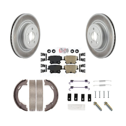 Kit de quincaillerie pour chaussures de stationnement, Rotors recouverts de disques arrière, tampons en céramique, pour Dodge Magnu