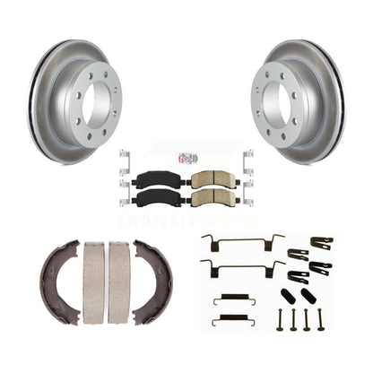 Kit de chaussures de stationnement et de quincaillerie pour Chevrolet, Rotors recouverts de disque arrière, tampons en céramique