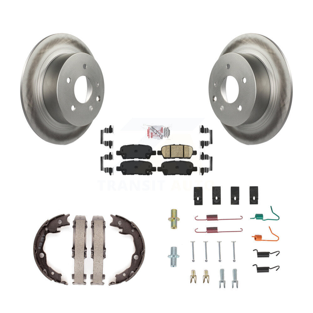 Kit de quincaillerie pour chaussures de stationnement, Rotors recouverts de disque arrière, tampons en céramique, pour Nissan Juke