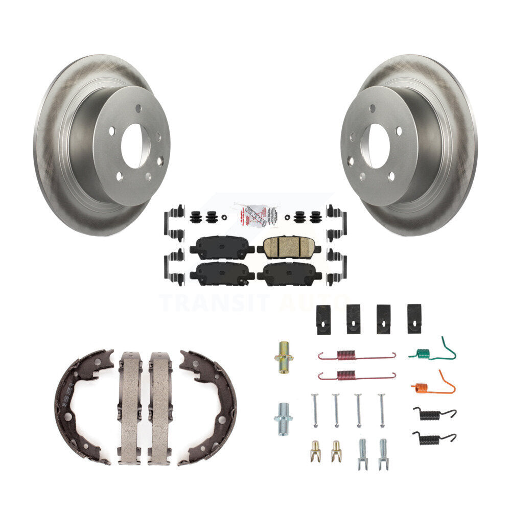 Kit de quincaillerie pour chaussures de stationnement, Rotors recouverts de disque arrière, tampons en céramique, pour Nissan Juke