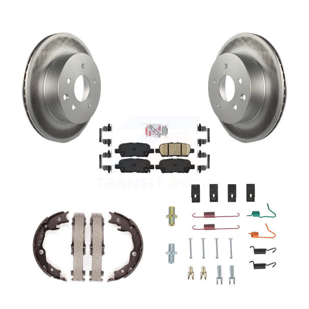 Kit de quincaillerie pour chaussures de stationnement, Rotors recouverts de disques arrière, tampons en céramique, pour Nissan LEAF