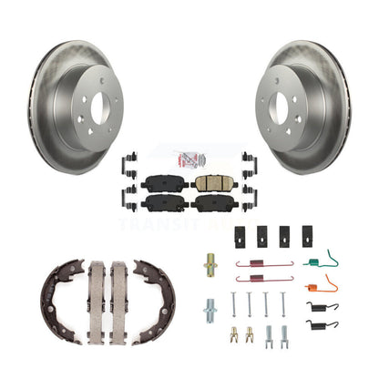 Kit de quincaillerie pour chaussures de stationnement, Rotors recouverts de disques arrière, tampons en céramique, pour Nissan LEAF