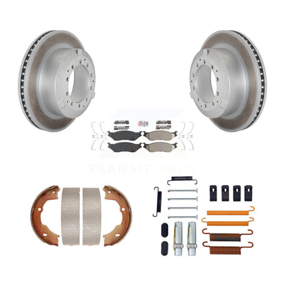 Rotors à revêtement de disque arrière, patins semi-métalliques, chaussures de stationnement et Kit de matériel pour