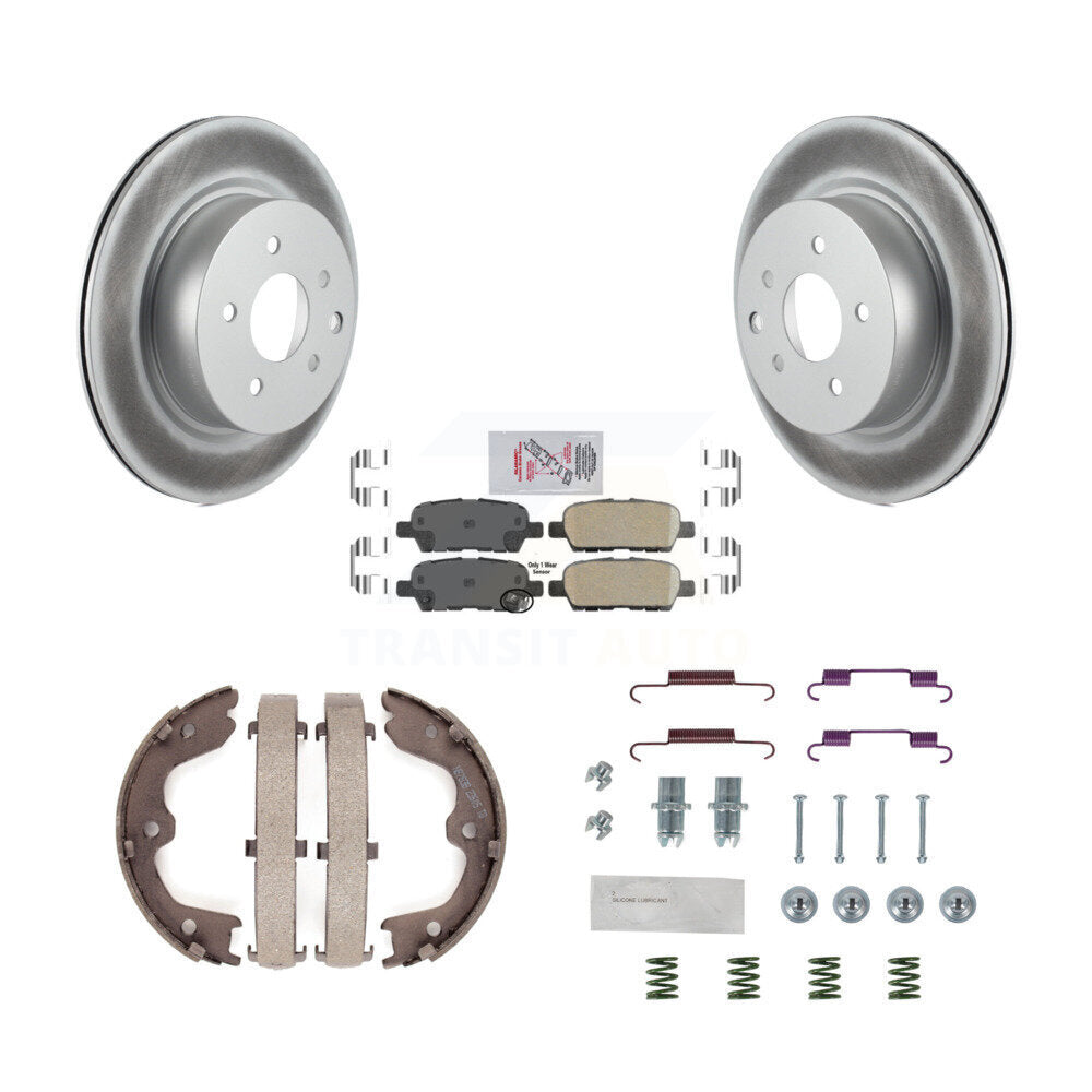 Kit de quincaillerie pour chaussures de stationnement, Rotors recouverts de disques arrière, tampons en céramique, pour INFINITI G3