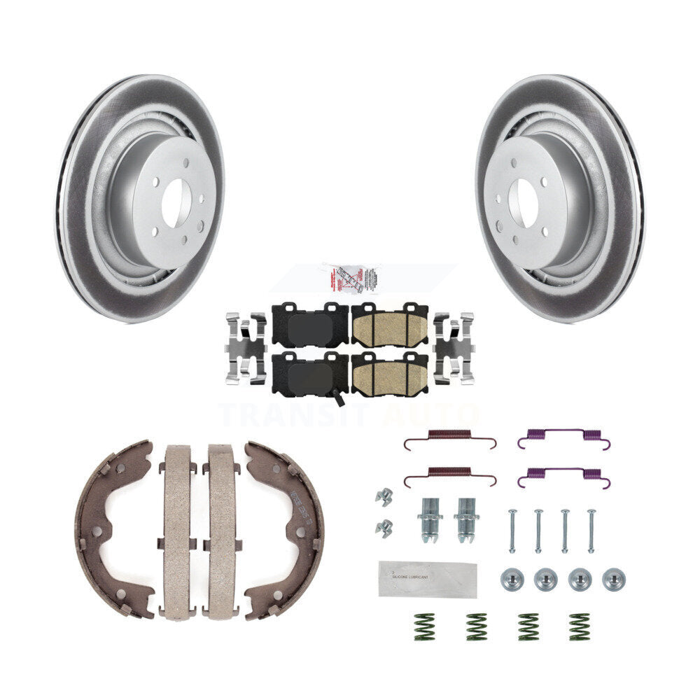 Kit de quincaillerie pour chaussures de stationnement, Rotors recouverts de disques arrière, tampons en céramique, pour INFINITI G3