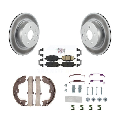 Kit de quincaillerie pour chaussures de stationnement, Rotors recouverts de disques arrière, tampons en céramique, pour Nissan QX50