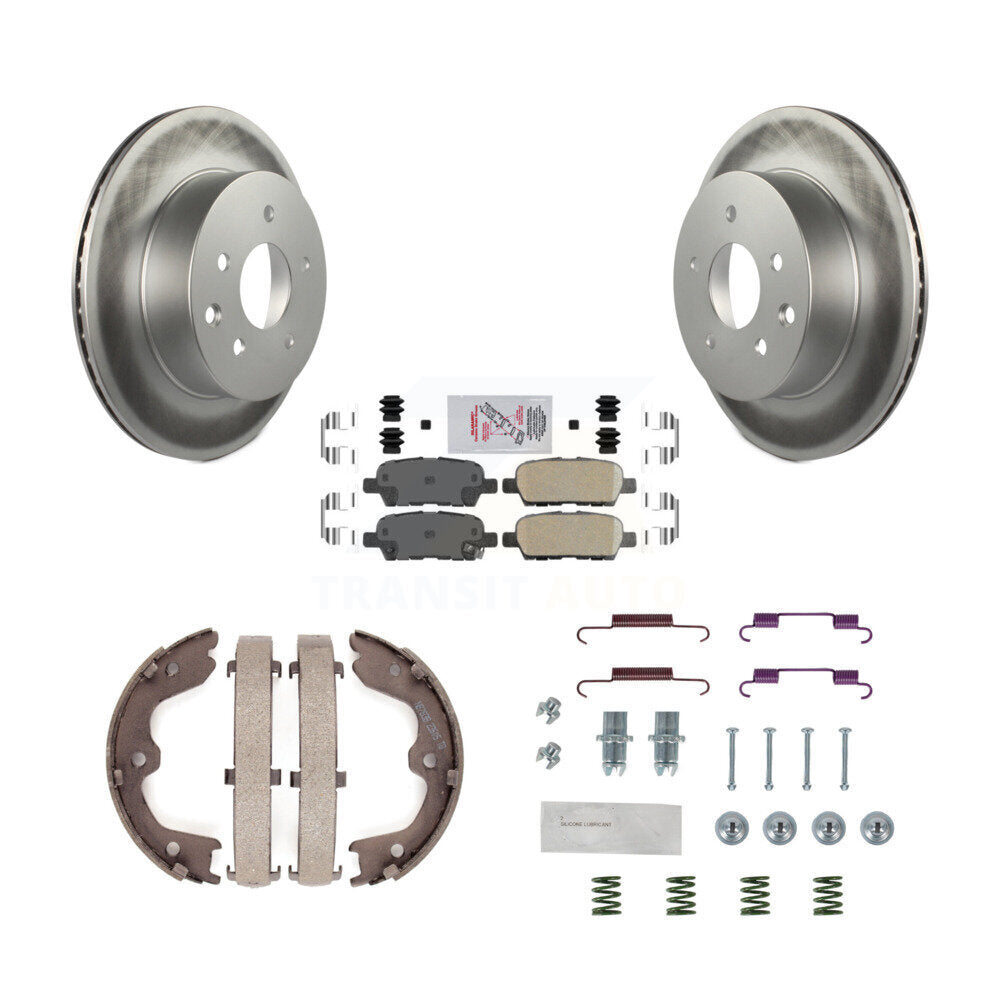 Kit de quincaillerie pour chaussures de stationnement, Rotors recouverts de disques arrière, tampons en céramique, pour INFINITI G3