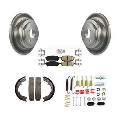 Kit de quincaillerie pour chaussures de stationnement, Rotors recouverts de disque arrière, tampons en céramique, pour Subaru Saab