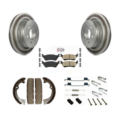 Rotors recouverts de disque arrière, patins en céramique, chaussures de stationnement et Kit de matériel pour Ford F-15