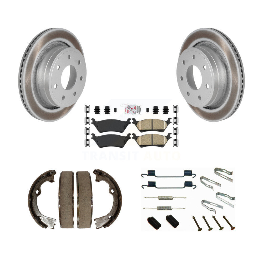Rotors recouverts de disque arrière, patins en céramique, chaussures de stationnement et Kit de matériel pour Ford F-15
