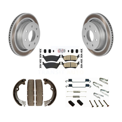 Rotors recouverts de disque arrière, patins en céramique, chaussures de stationnement et Kit de matériel pour Ford F-15