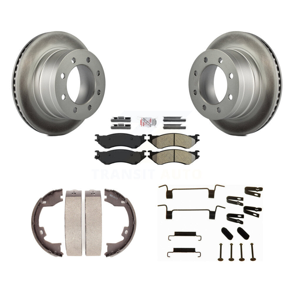 Kit de quincaillerie pour chaussures de stationnement, Rotors à revêtement de disque arrière, plaquettes semi-métalliques, pour Dodge