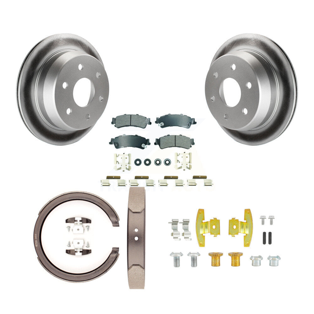 Kit de quincaillerie pour chaussures de stationnement, Rotors à revêtement de disque arrière, plaquettes semi-métalliques, pour GMC X