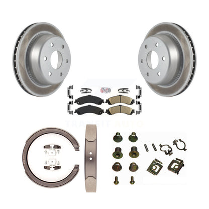 Kit de chaussures de stationnement et de quincaillerie pour Chevrolet, Rotors recouverts de disque arrière, tampons en céramique