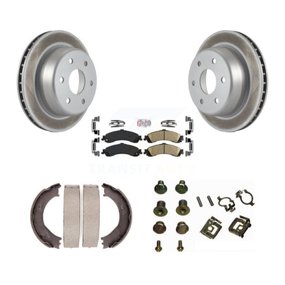 Kit de chaussures de stationnement et de quincaillerie pour Chevrolet, Rotors recouverts de disque arrière, tampons en céramique
