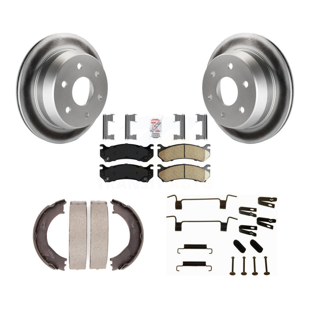 Kit de quincaillerie pour chaussures de stationnement, Rotors recouverts de disque arrière, tampons en céramique, pour Chevrolet H
