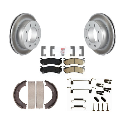 Kit de quincaillerie pour chaussures de stationnement, Rotors recouverts de disque arrière, tampons en céramique, pour Chevrolet H